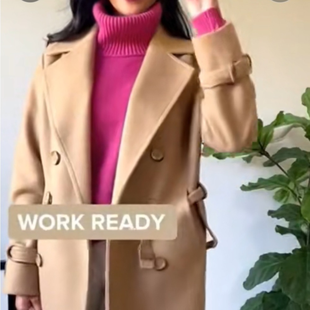 J.Crew luxe Alpaca & Wool blend Magenta Pink Turtleneck Sweater